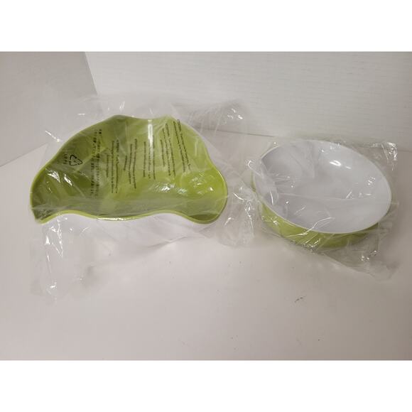 Joseph Joseph Double Dish Pistachio‎ Nut Bowl Serving Snack Green White New NIB - Picture 4 of 4